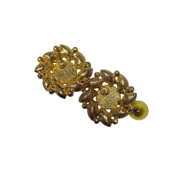 Bright and Bold Multicolored Rhinestone Post Back Stud Earrings - Picture 2 of 3